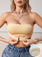 Strapless Women's Bra Simple Front-Clasp Push up Sexy Bras Unlined Wire-Free Comfortable Sexy Bras