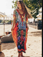 Easy Dry Beach Cover Up Robe Plage Vestido Playa Beach Pareo Swimsuit Cover Up Beachwear 2025 Bathing Suit Women Maxi Dress