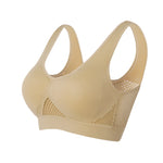M-6XL Women Hollow Out Fitness Yoga Sports Bra For Running Gym Padded push up Seamless Top Athletic Vest brassiere