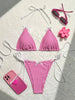 Sexy Micro Bikini 2024 Gingham Print Swimsuit Female Swimwear Women Strings Thong Bikinis Set Bather Beachwear Bathing Suit Pool test
