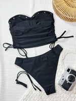 Black Bikinis 2026 Sexy Women Swimsuits Female Swimwear Bikini Set Bathing Suit Swimming Suits Bandeau Beachwear Thong Biquini