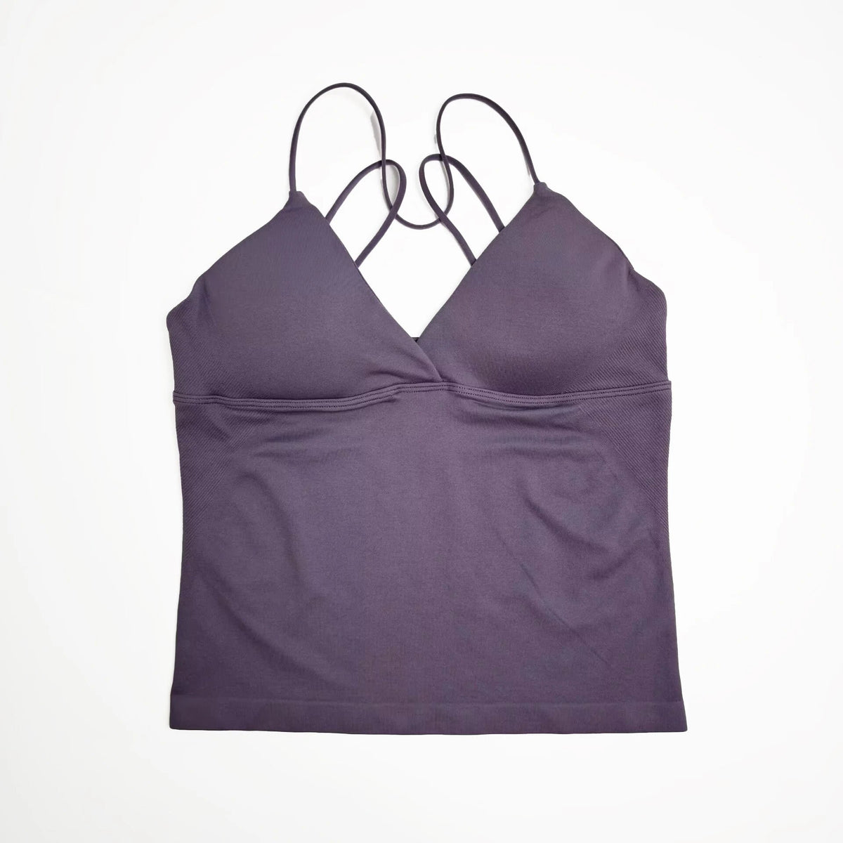 NCLAGEN Gym Yoga Tops Women Vision Twist Front Longline Top Quick Dry Thin Strap Workout Vest Push-up Pilates Fitness Tank