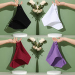 4PCS/Set Women Cotton Panties Sexy Low Waist Briefs Female Soft Breathable Underwear Button Design Fashion Comfortable Lingerie