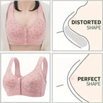 7pcs Elegant Lace Push Up Bras Set for Plus Size Women, Seamless Breathable Lace Bras, All-Day Wear, Multi-Occasion Lingerie