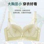 Women's Full Coverage Wire Free Bra Non-Foam Lace Bra Thin Sexy Lace Bra Plus Size 36-46CDE Push Up for Women Thin Latex Bra 46E