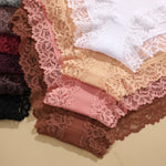 3Pcs Sexy Cotton Lace Panty Women Low Waist Panties Underwear S-XL Solid Color Ladies Briefs Lingere Underware Comfortable Women