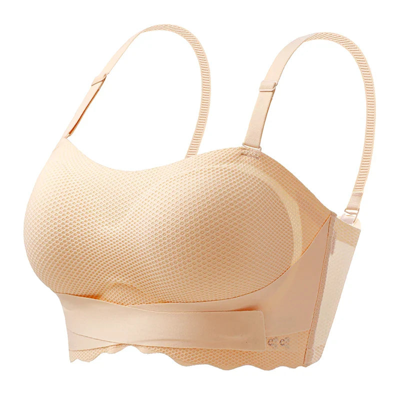 Wireless Wedding Brassiere Push Up Bras Lingerie Sexy Bralette Strapless Bras Invisible Tube Tops Seamless Breathable Bras M-6XL