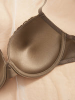 3-Pack Ribbed Women's Underwear Set Everyday Push up Bra Lace Trim Splicing Sexy Bras Comfortable Thin Cup Underwire Women's Bra