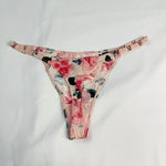 Low Rise Sexy Thong Women Underwear Briefs Seamless Panties Zebra Flower Luxury Metal Buckle G String Bikini Girls Female Panty
