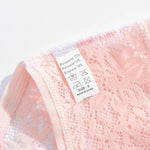 1Pc Sexy Floral Lace Underwire Bras Panties Sets Hollow Out See-Through Romantic Lingerie Underwear Sexy Women Panties S-XL