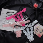 Lace G string Sexy Briefs Panties Women Underwear Hollow Out Thong High Quality Transparent Underpants Lingerie Girls Intimates