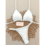 Micro Bikinis 2025 Push Up Women Swimsuits Sexy Swimwear Brazilian Bikini Set Thong Biquini Solid Swimsuit Summer Beachwear