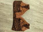 Women's Leopard Print Push-Up Seamless Bra Wire-Free Triangle Cup with Medium Mold Underwear Sexy and Comfortable Push-Up