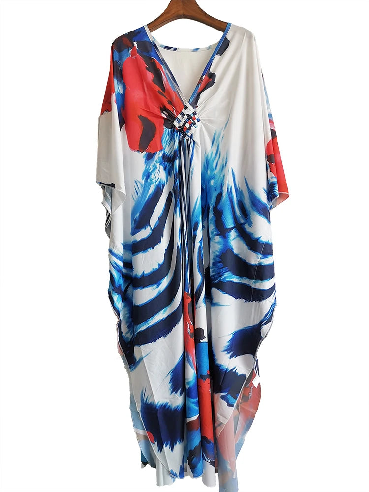 Easy Dry Beach Cover Up Robe Plage Vestido Playa Beach Pareo Swimsuit Cover Up Beachwear 2025 Bathing Suit Women Maxi Dress