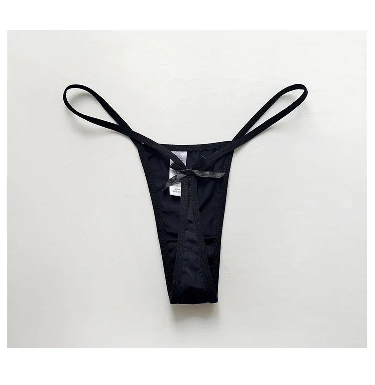 Ice Silk Sexy Women Panties G String Briefs Girls Thong Underwear Soft Thin Brazilian Low Waist Underpants Seamless Lingerie