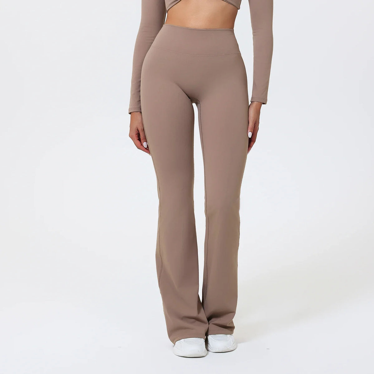 Hearuisavy Summer Woman Workout Flared Pants Leggings Pilates Fitness Trousers High Waist Butt Lifting Yoga Bell-Bottom Pants