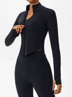 Hearuisavy Summer Ultra-Soft Fabrics Tight Sports Jackets Women Zipper Gym Yoga Clothes Female Quick-Dry Long Sleeve Sportswear