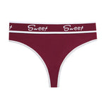 Cotton Panties Sexy Women Briefs Letter Sweet Underwear Thong Hollow Out Intimates Ladies Female Panty Lingerie