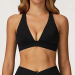 Sexy Gym Top Women Sports Bra Running Back Cross Push Up Yoga Bra Breathable Sports Underwear Women Fitness Workout Top Women