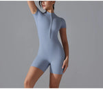 Yoga suit women jumpsuit One-Piece Suit short sleeved shorts Gym Push Up Workout Clothes Fitness Bodysuit Sportswear Tracksuit