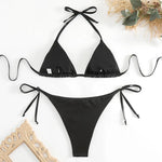 Sexy Brozing Gold Bikinis Sets Women Push Up Micro Bikini Swimsuit 2026 Brazilian Beach Bathing Suit Tie Side Triangle Swimwear