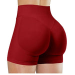 Summer High Waisted Yoga Shorts Fashionable and Sexy Running Fitness Pants Solid Color Yoga Leggings