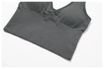 Women Summer Sports Bra Seamless Halter Top High Support Push-up Open Back Gym Bra High-intensity Fitness Yoga Workout Underwear
