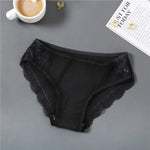 New 3Pcs/set Women's Cotton Panties M-2XL Women Patchwork Lace Underwear Sexy Low Waist Briefs Ladies Comfortable Underpants