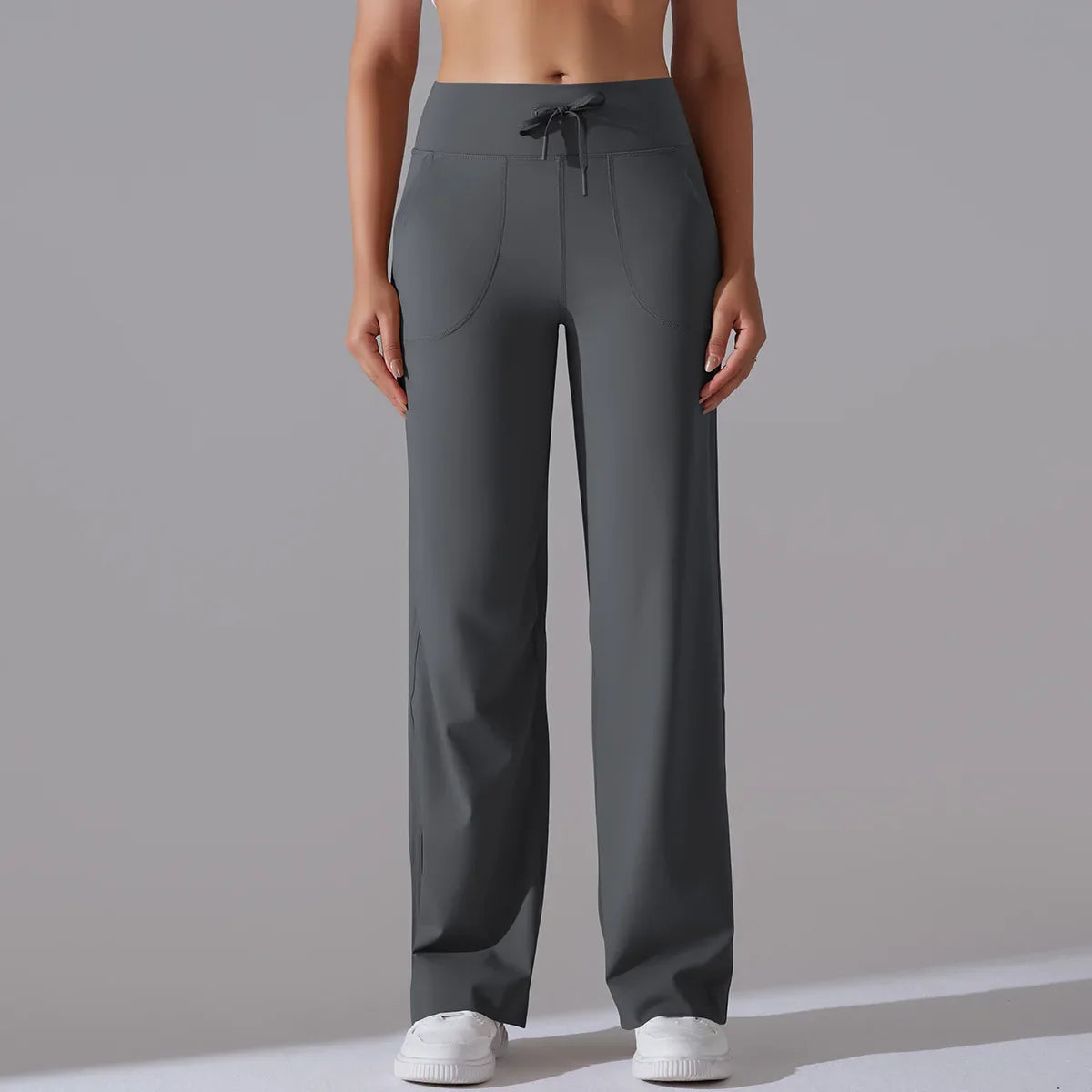 New Yoga Straight Leg Sweatpants Straight Leg Women's Loose Tracksuit Pants Wide Leg Outdoor Gym Running Casual Tracksuit Pants