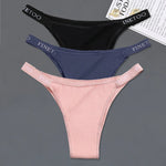 3Pcs/set Low Waist Brazilian Panties Women Cotton Bikini Panties M-XL Lady Comfortable Underwear Female Soft Underpants Lingerie