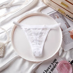 Lace Women Panties G String Sexy Thong Seamless Underwear T Back Transparent Low Waist Girls Briefs Underpants Plus Size S-XL