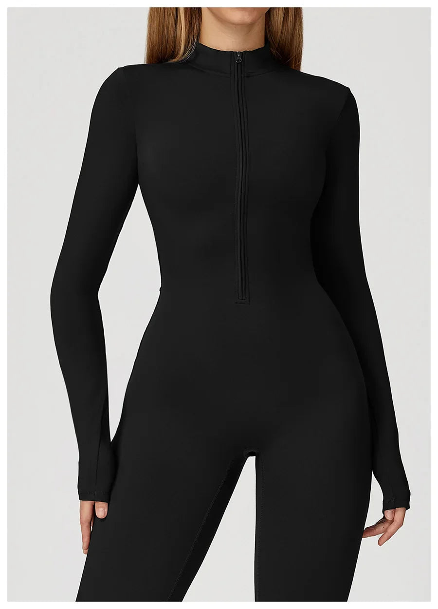 Women's Short Tracksuit Yoga Set One-Piece Jumpsuit Workout Fitness Suit Sportswear Gym Workout Clothes Fitness Stretch Bodysuit