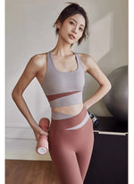 Two Piece Yoga Set Women Sportswear Suit Outfit Gym Leggings With Bra Pants Sports Bra Shorts For Fitness Clothing Workout Set