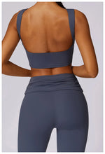NCLAGEN Running Sports Bra Women High Support Open Back Yoga Breathable Slim Fit Fitness Pilates Tank Top With Removable Pads