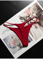 Low Waist Cotton Thong Women Panties Sexy Briefs T-back Bikini Underwear Seamless G String Sports Female Lingerie Size S-XXL