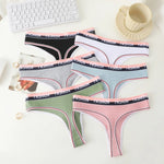 4Pcs Women's Seamless Cotton Briefs Intimates Sexy Panties Solid Color Breathable Underwear Female Low Waist Soft Lingerie S-XL