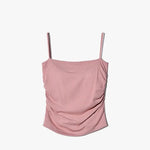 Summer Simple Women's Cotton Sling Camisole Crop Top Sleeveless Shirt Lady Bra Tank Tops Straps Skinny Girls Camisole Base Best