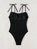 2026 New Black Sexy One Piece Swimsuits Closed Women Swimwear Push Up Swimming Wear Body Bathing Suits Beachwear Pool Bather