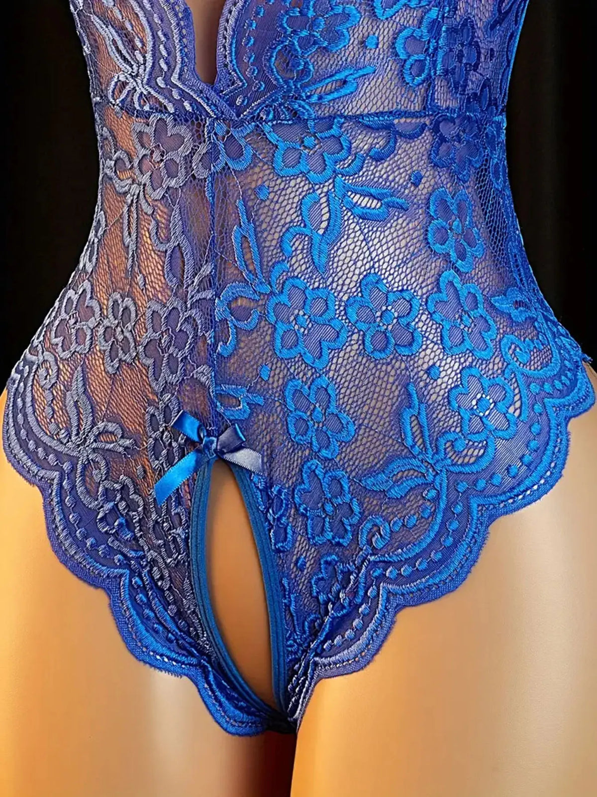 Transparent Sexy Crotchless Bra Set Lingerie Women Lace Hollow Bra Costumes Deep V Open Bra Underwea Erotic Backlesshot Bodysuit