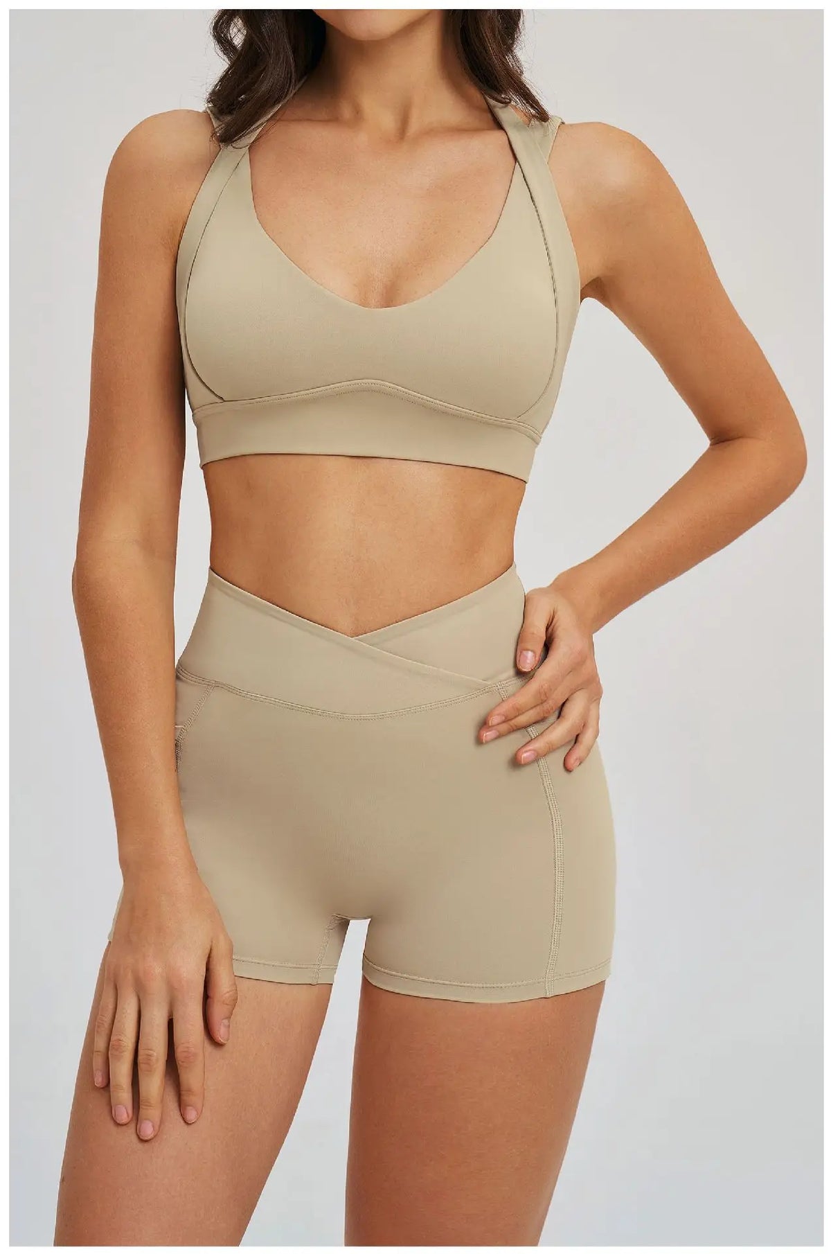 Workout Clothes Woman Gym Top Breathable Sports Bra Fitness Trainning Shoulder Strap Yoga Bra Outdoor Jogging Push Up Underwear