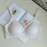 Wireless Comfortable Bra Large Cup Seamless Anti-Sagging Back Smoothing Underwear Soft Women's Hollowed-Out Full Cover Bras