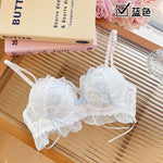 Japanese Style Lolita Princess Wind Lace Lace Lingerie Design for Girls Push-up Bra Women UnderwearPush Up Bra