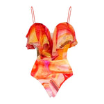 Floral 2Pcs Sexy Swimsuit 2026 Bandeau Biquini Women Bikini Push UpSwimwear Female Swim Suits Cover Up Bathingsuit Beachwear