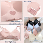 Seamless Invisible Cute Bra For Women Sexy Lingerie Deep Vneck Push Up Bra Wire Free Brassiere Bra Removable Pads Bralette Bra
