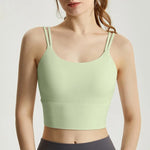 Professional Yoga Camisole Fixed Chest Mat Sports Underwear Women's Shockproof Breathable Beauty Vest Bra Running Top Gym Bra