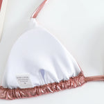 Sexy Gold Silver Red Strings Bikini 2024 Women Swimsuit Female Swimwear Thong Bikinis Set Brazilian Beach Bathing Suit Biquini