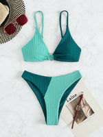 2024 Sexy Bikinis Women's Swimwear Push Up High Waist Swimsuits High Cut Bathing Suits Push Up Beach Bikini Set Female Biquini