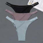 3Pcs/set Low Waist Brazilian Panties Women Cotton Bikini Panties M-XL Lady Comfortable Underwear Female Soft Underpants Lingerie