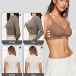 Women’s Wireless Bras Scalloped Push Up Bralettes No Und Full Cup Thin Mold Comfortable and Breathable Seamless Bra Sostén
