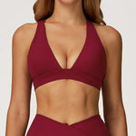 Sexy Gym Top Women Sports Bra Running Back Cross Push Up Yoga Bra Breathable Sports Underwear Women Fitness Workout Top Women